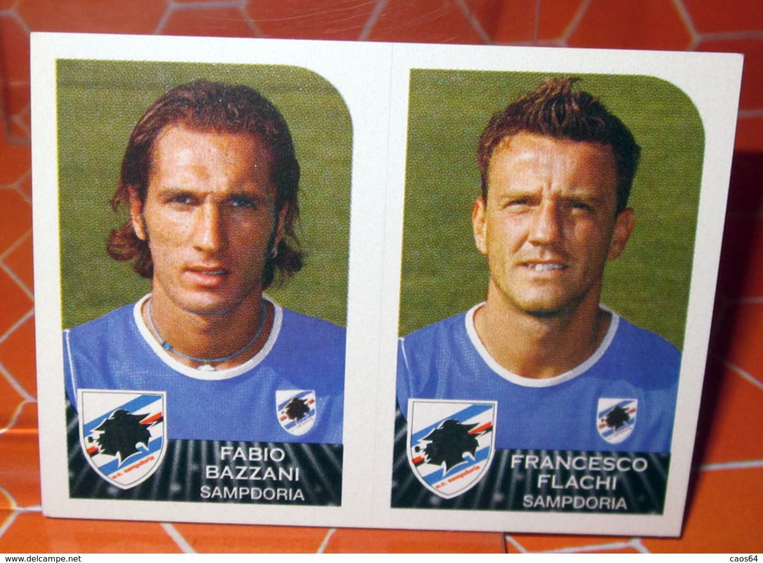 CALCIATORI 2002-2003 N. 569 SAMPDORIA BAZZANI FLACHI   PANINI  NEW NUOVA CON VELINA FIGURINA STICKER - Edizione Italiana