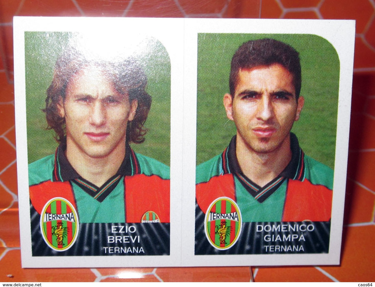 CALCIATORI 2002-2003 N. 583 TERNANA BREVI GIAMPA  PANINI  NEW NUOVA CON VELINA FIGURINA STICKER - Edizione Italiana