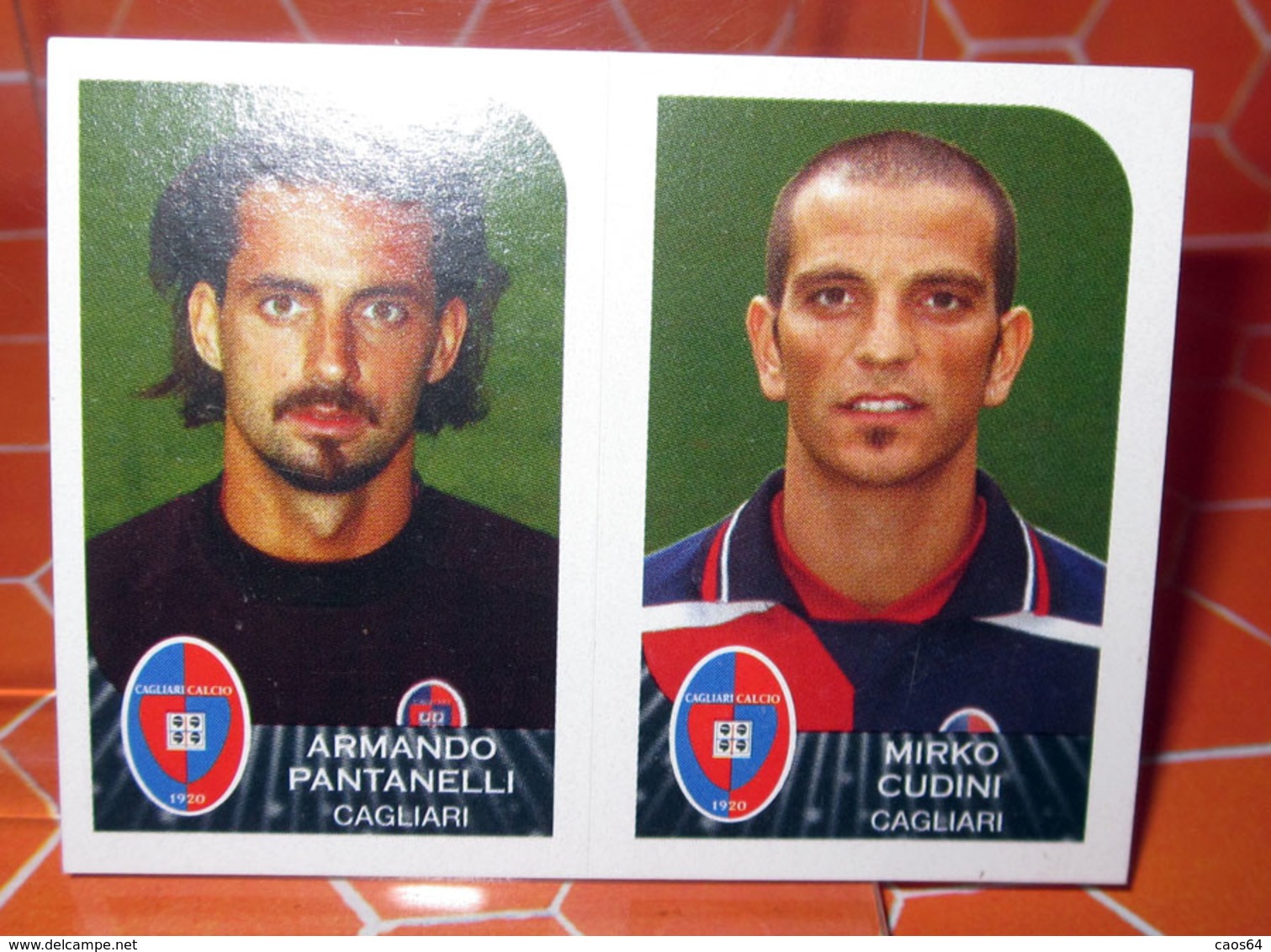 CALCIATORI 2002-2003 N. 477 CAGLIARI PANTANELLI CUDINI  PANINI  NEW NUOVA CON VELINA FIGURINA STICKER - Edizione Italiana