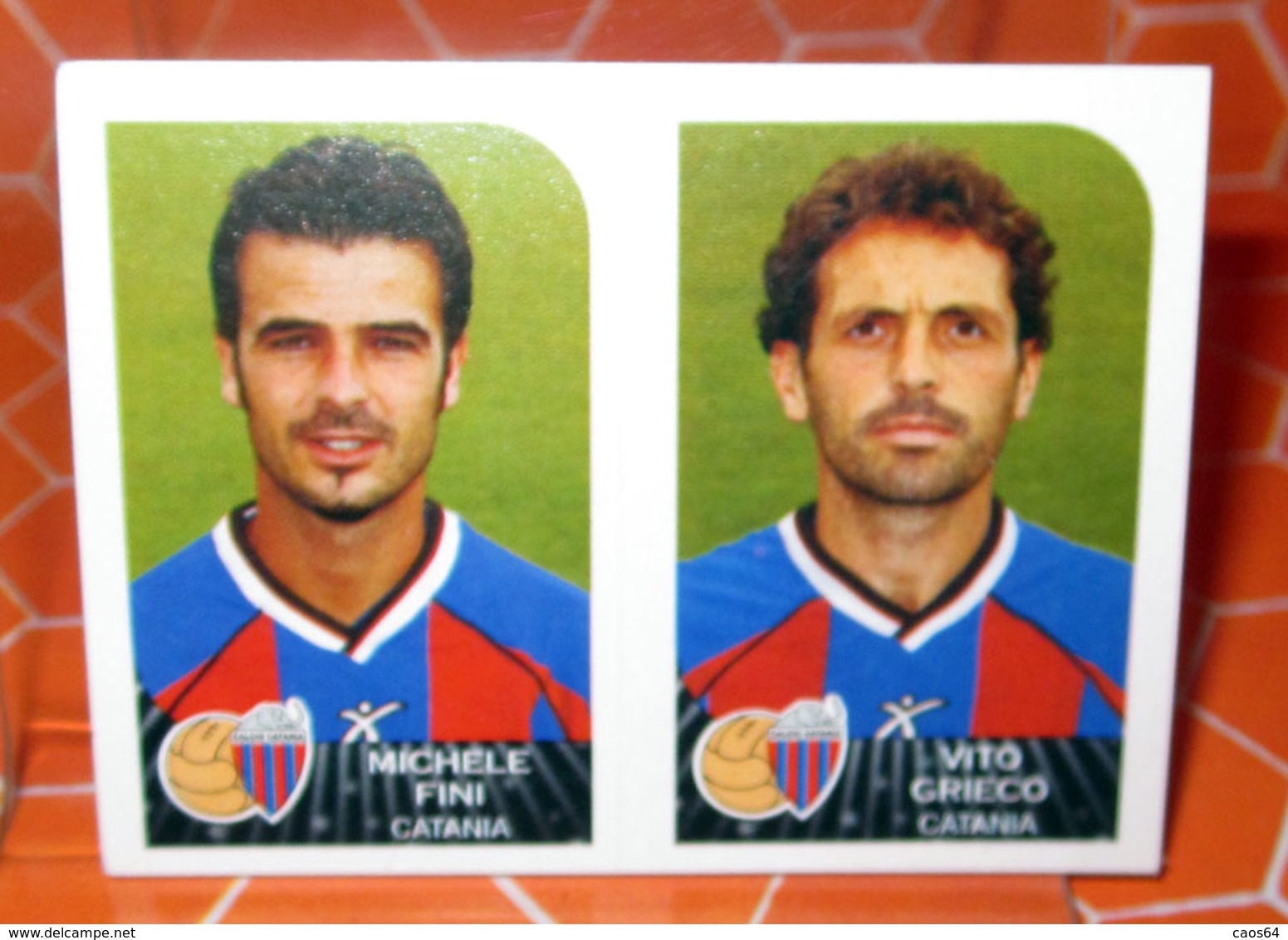 CALCIATORI 2002-2003 N. 490 CATANIA FINI GRIECO  PANINI  NEW NUOVA CON VELINA FIGURINA STICKER - Edizione Italiana