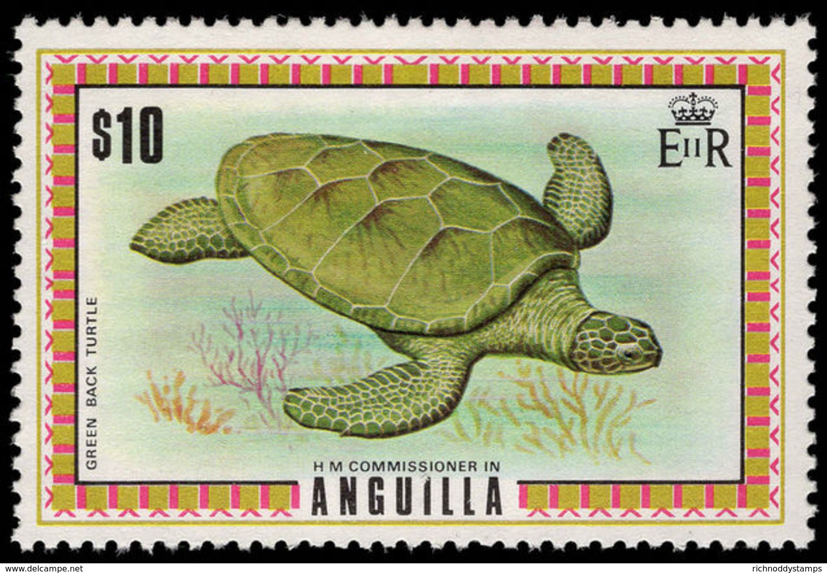 Anguilla 1972 Green Turtle Unmounted Mint. - Anguilla (1968-...)