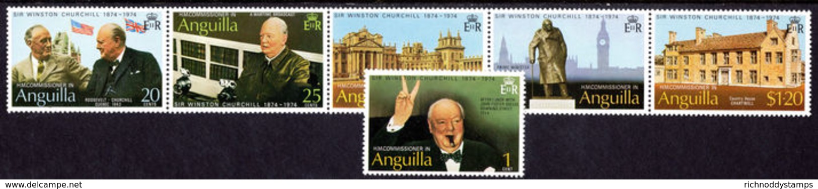 Anguilla 1974 Churchill Unmounted Mint. - Anguilla (1968-...)