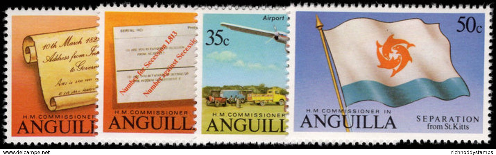 Anguilla 1980 Seperation From St Kitts Unmounted Mint. - Anguilla (1968-...)