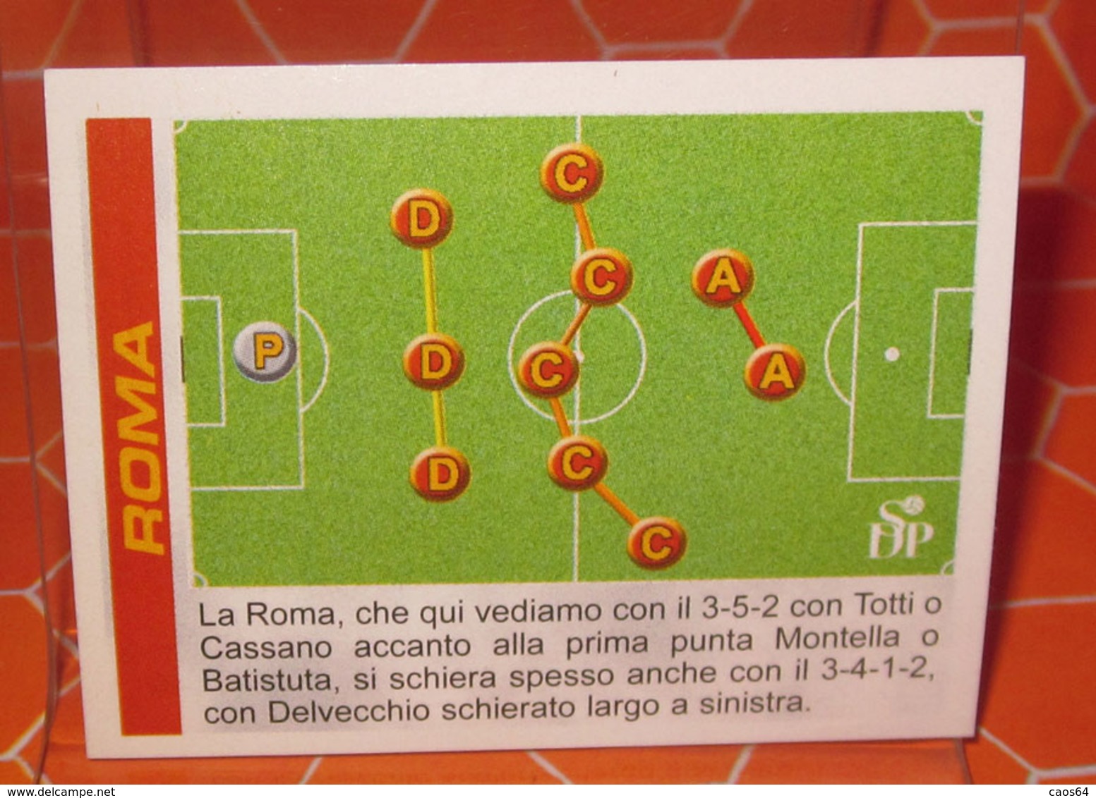 CALCIATORI 2002-2003 N. 380 SCHEMA DI GIOCO ROMA   PANINI  NEW NUOVA CON VELINA FIGURINA STICKER - Edizione Italiana