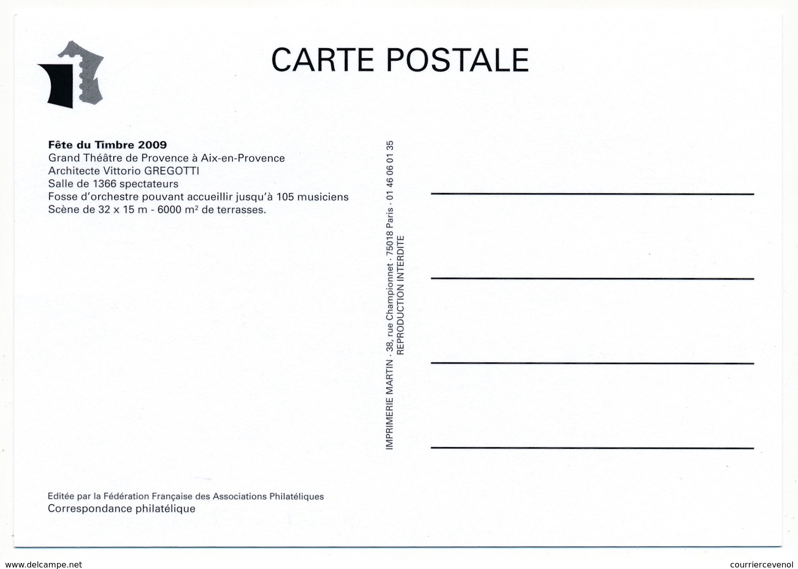 3 Cartes Locales - Fête Du Timbre AIX En PROVENCE 2009 - 28.2.2009 - Tag Der Briefmarke