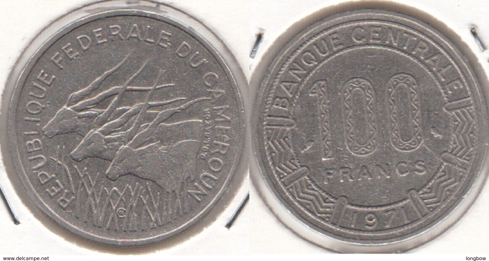 Camerun 100 Francs 1971 KM#15 - Used - Cameroun