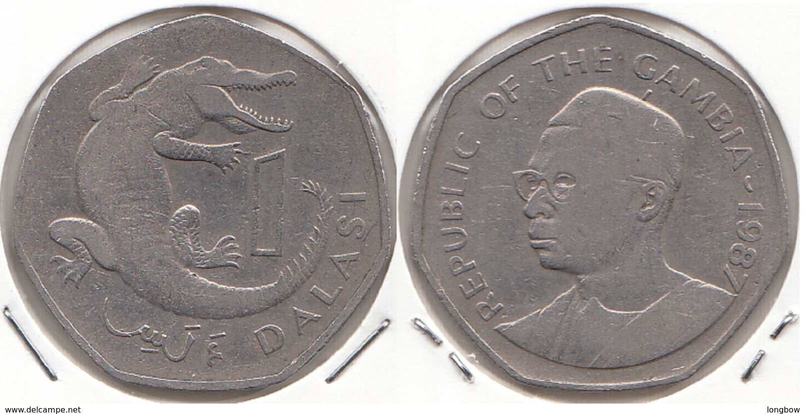 Gambia 1 Dalasi 1987 KM#29 - Used - Gambie