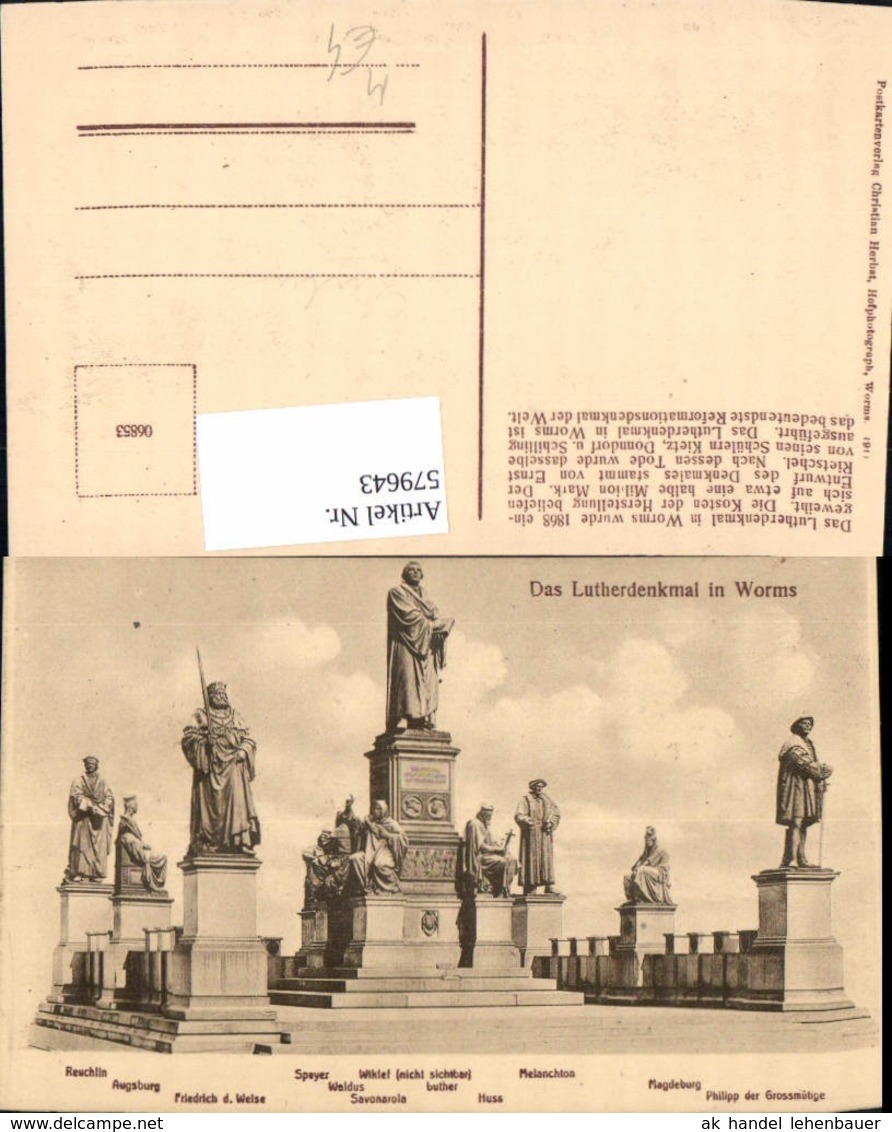 579643,Religion Lutherdenkmal In Worms Statue - Sonstige & Ohne Zuordnung