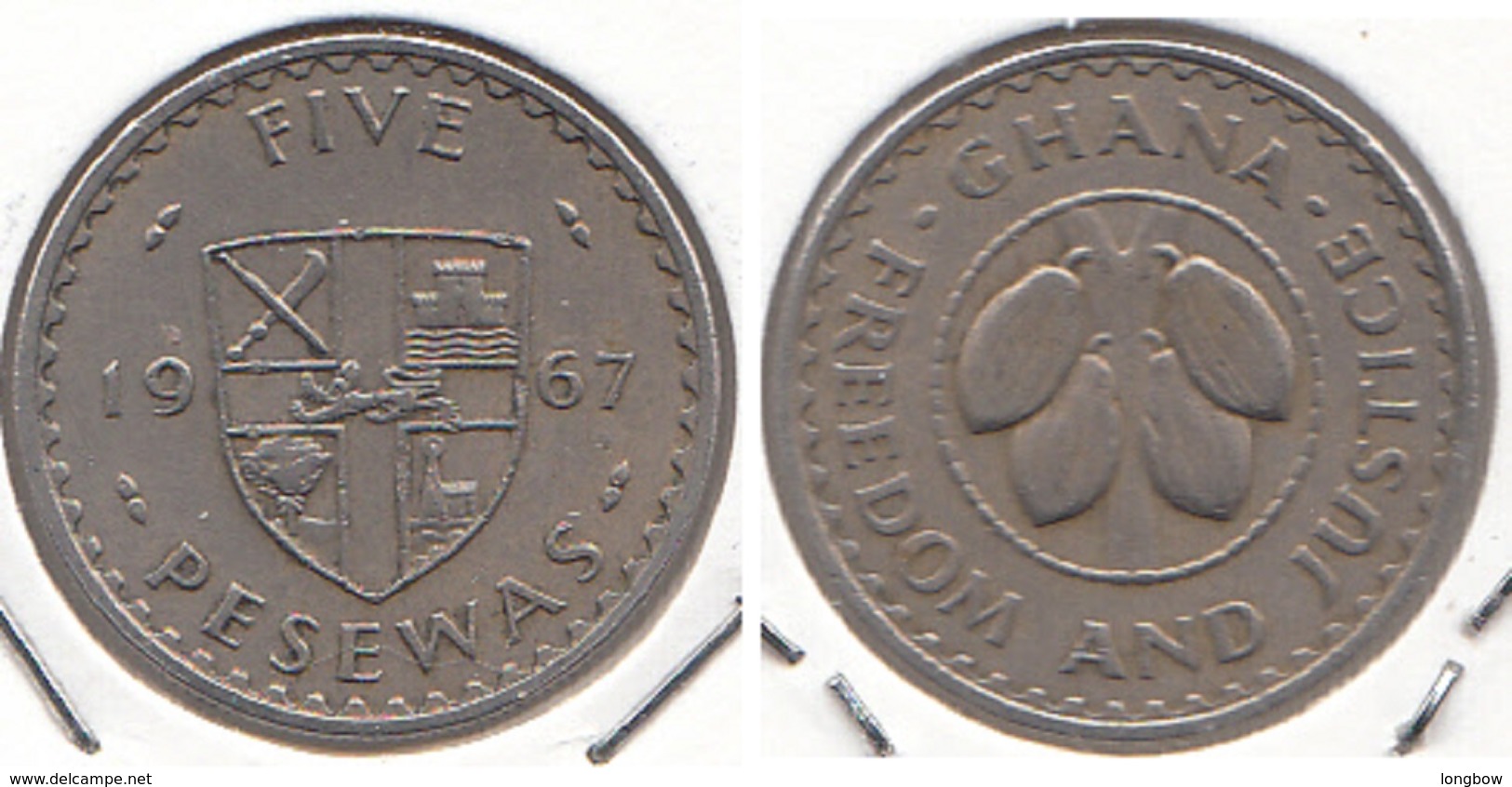 Ghana 5 Pesewas 1967 KM#15 - Used - Ghana