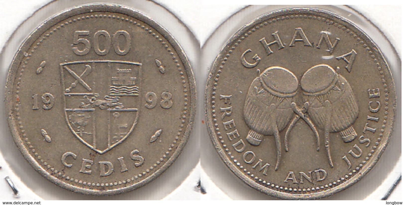 Ghana 500 Cedis 1998 KM#34 - Used - Ghana