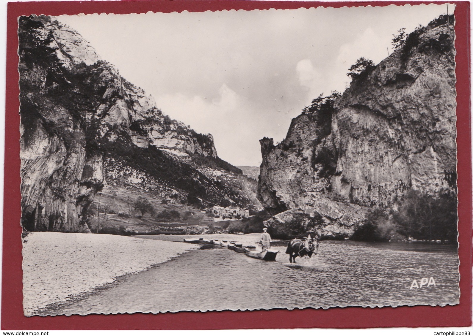 LES GORGES DU TARN TRAIN DE BARQUES AU DETROIT - Albi