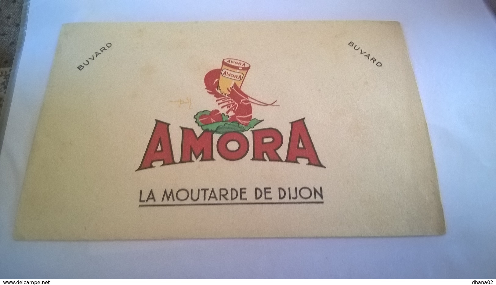 BUVARD La Moutarde De Dijon AMORA - Moutardes