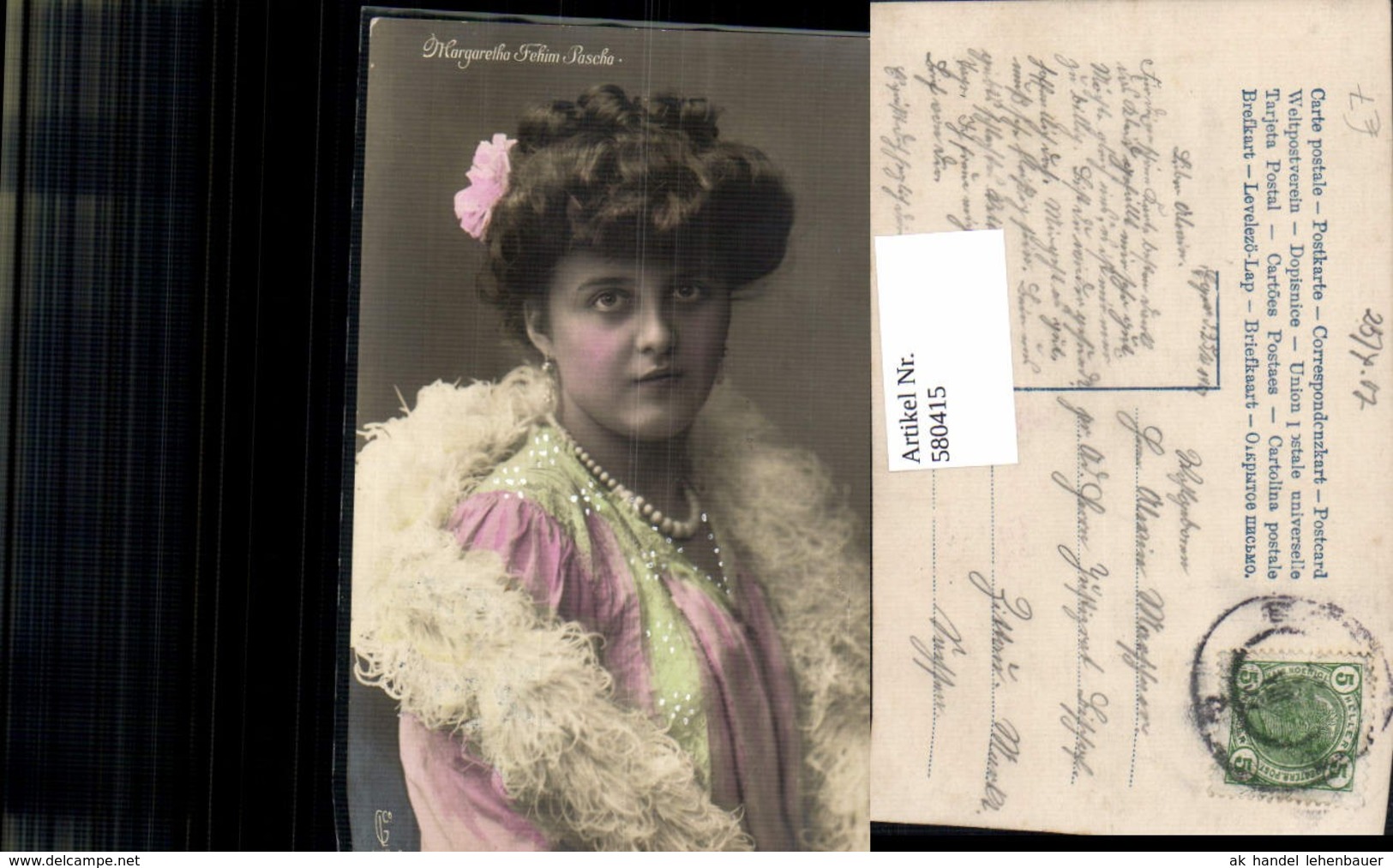 580415,Margaretha Fehim Pascha Schauspieler - Schauspieler