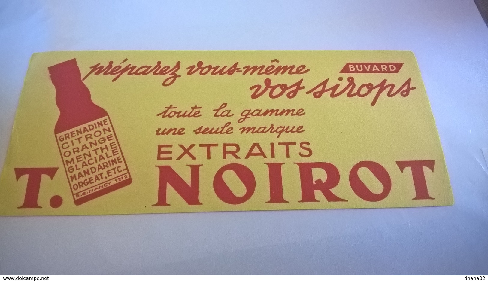 BUVARD Vos Sirops T NOIROT - Sprudel & Limonade