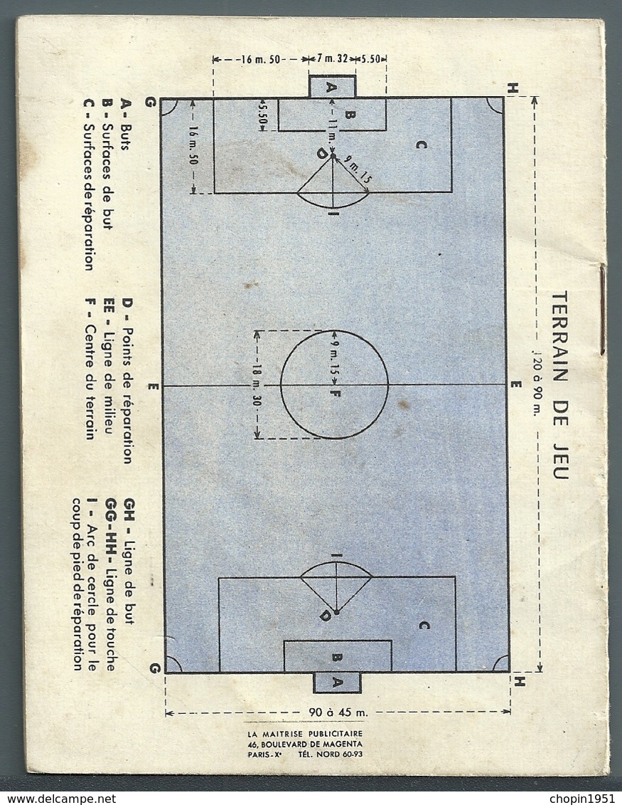 LIVRET PÉDAGOGIQUE FOOTBALL - COMITÉ NATIONAL DE PROPAGANDE DES PRODUITS LAITIERS FRANÇAIS - Livres