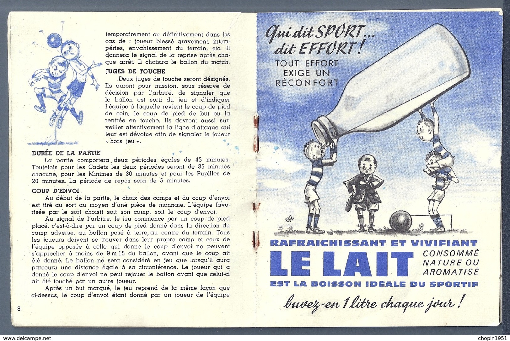 LIVRET PÉDAGOGIQUE FOOTBALL - COMITÉ NATIONAL DE PROPAGANDE DES PRODUITS LAITIERS FRANÇAIS - Livres