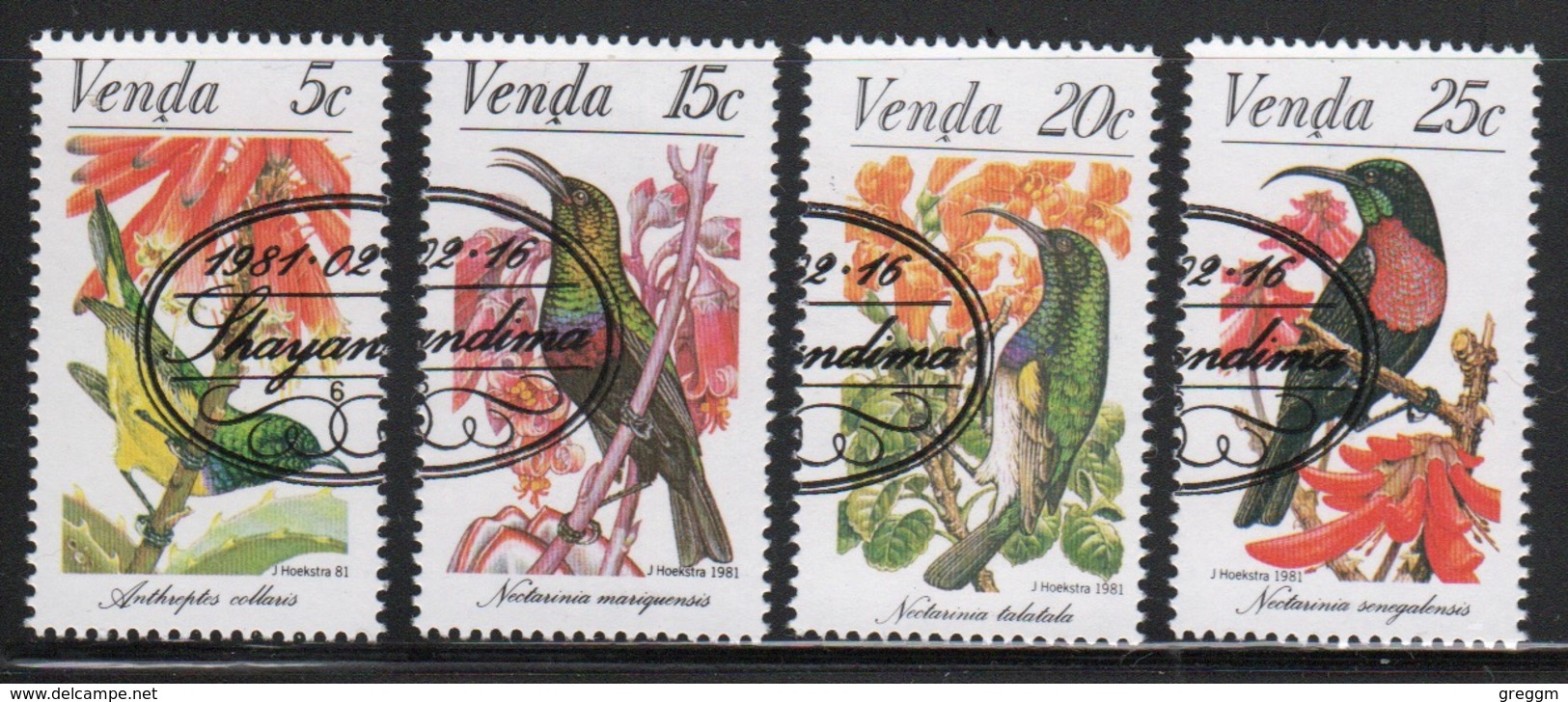 Venda 1981 Complete Set Of Stamps Celebrating Sunbirds. - Venda