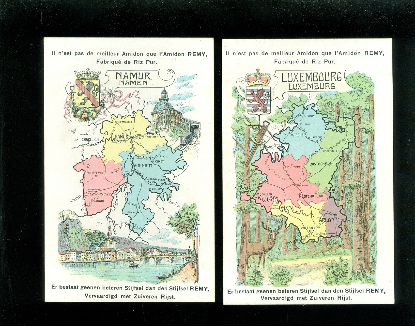 Beau Lot De 9 Cartes Postales De Belgique Cartes Géographiques Des Neuf Provinces Mooi Lot Van 9 Postk. Provincie België - 5 - 99 Postkaarten
