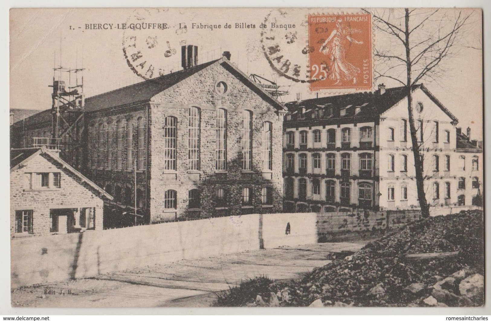 CPA 77 BIERCY LE GOUFFRE La Fabrique De Billets De Banque - Autres & Non Classés