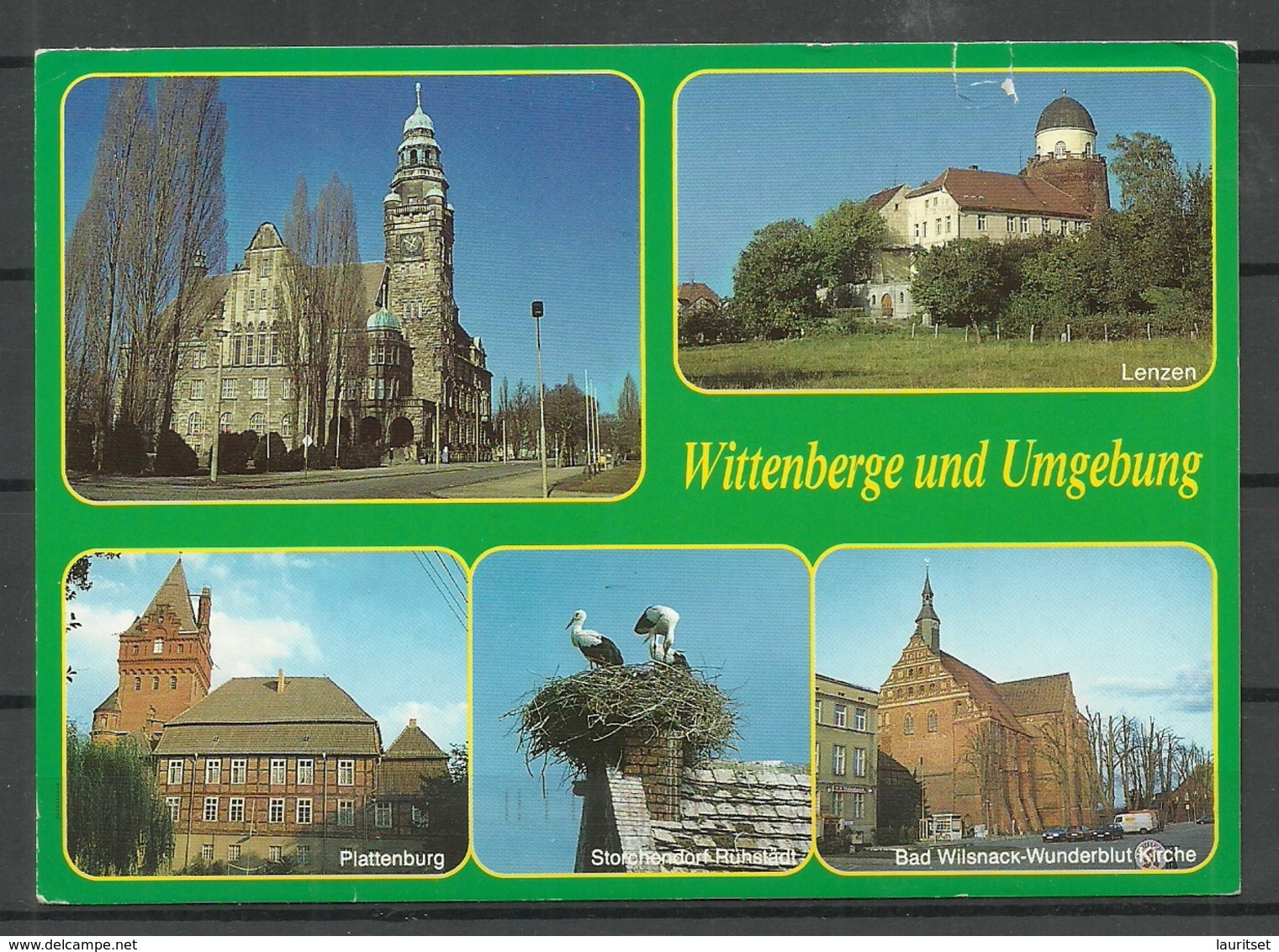 Deutschland Ansichtskarte WITTENBERGE An Der Elbe (Kr. Perleberg ) 1997 Gesendet, Mit Briefmarke - Wittenberge