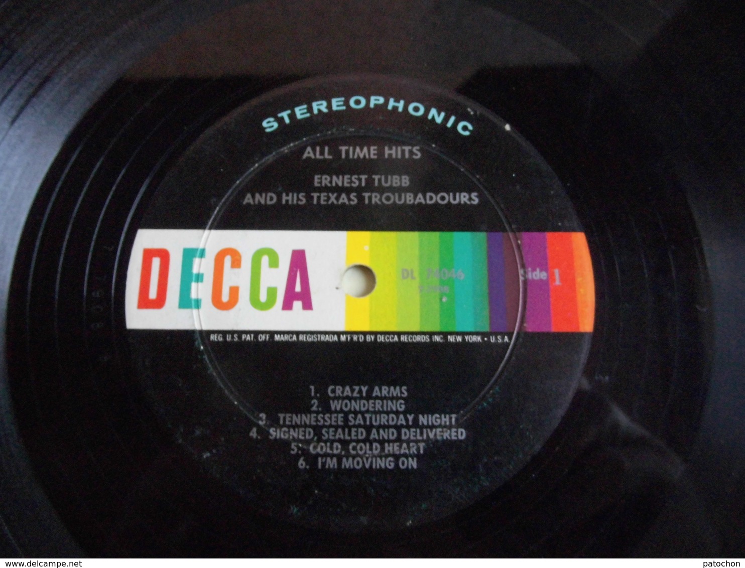 Only Le Vinyle 33 Tours LP "No Jaquette" Ernest Tubb And His Texas Troubadours DL74046...! - Collectors