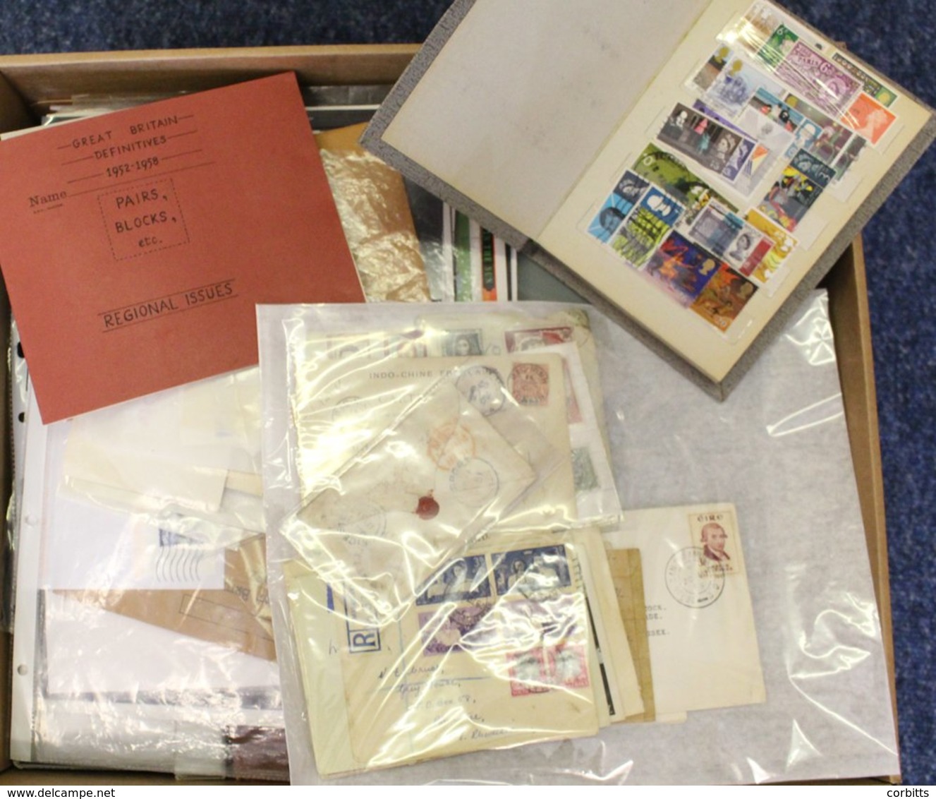 MISCELLANEOUS ACCUMULATION In Carton Incl. Stamps In Packets, Club Book Remainders, A Few Covers, British Commonwealth O - Other & Unclassified