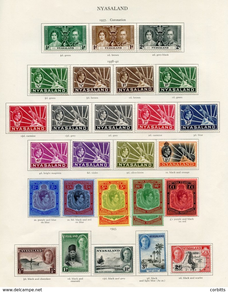 NYASALAND PROTECTORATE Complete Incl. Extra 5s & 10s Shade. (55) Cat. £920 - Autres & Non Classés