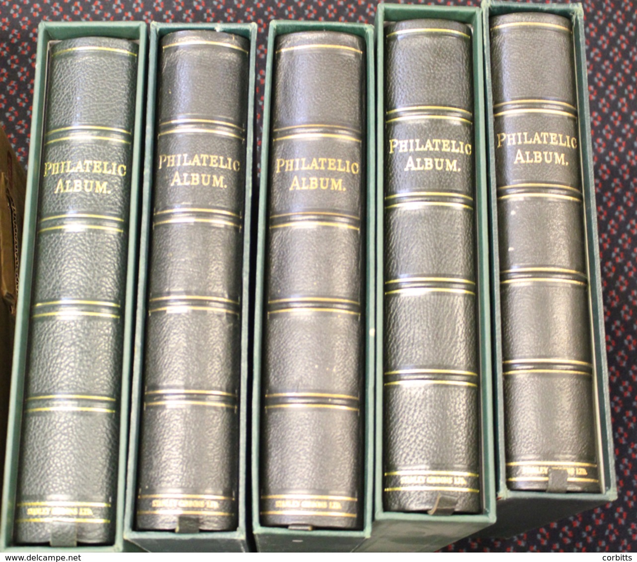 SG PHILATELIC ALBUM BINDERS With Slip Case (5), Two Are As New, Others Generally Good - Fine Condition. Retail £1000+ - Other & Unclassified