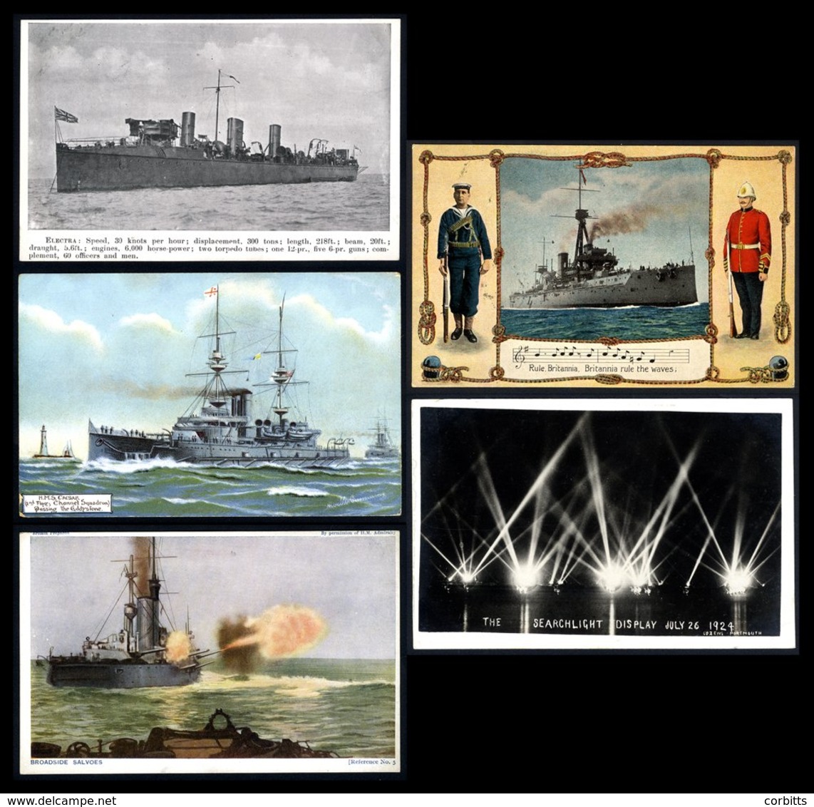 NAVAL Collection Written Up In Protectors, Housed In Four Ring Binders, 253 Cards + Some Loose Photographs & Detailed In - Unclassified