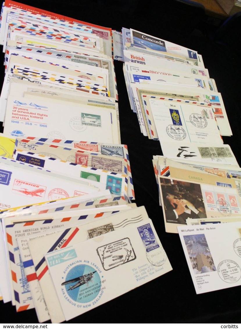 WORLD AIRMAIL COVERS 1920's-80's (approx 280) Incl. First Flights, BOAC, Lufthansa Etc. - Autres & Non Classés