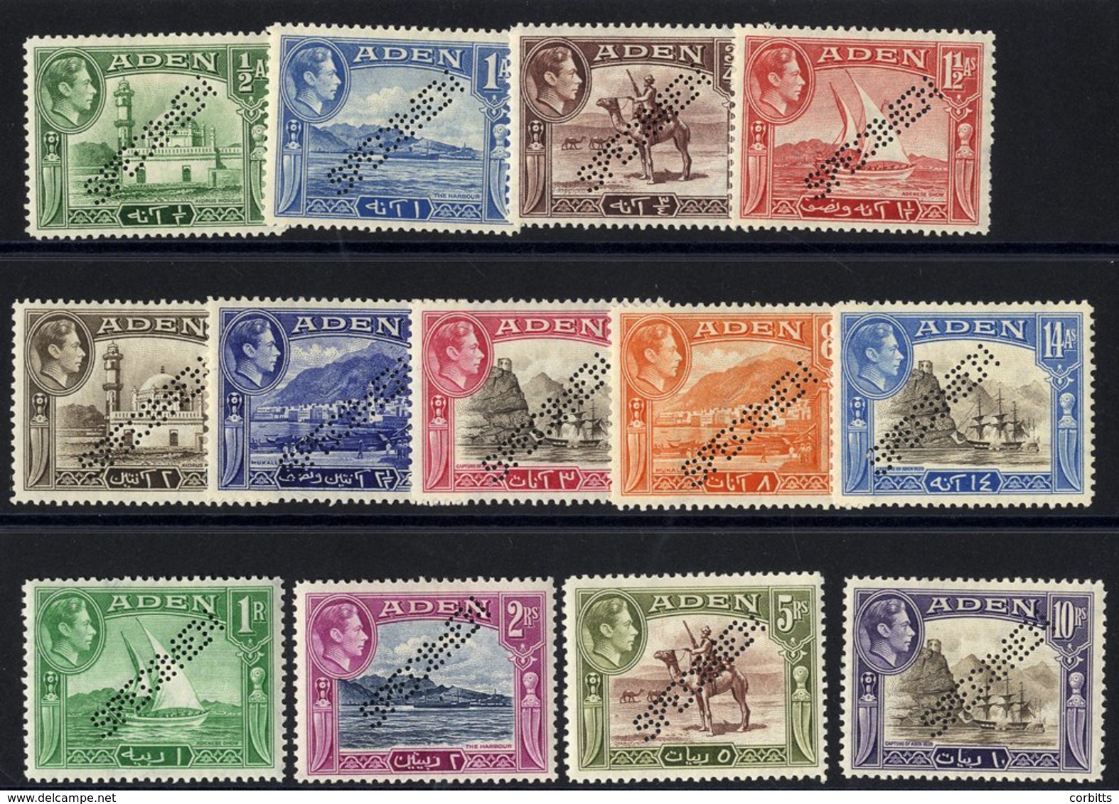 1939 Defin Set, Perf SPECIMEN, Fine M, SG.16/27. (13) Cat. £375 - Other & Unclassified