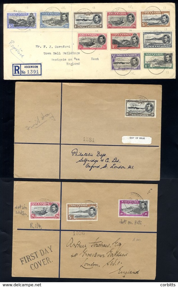 1937-51 Selection Of Covers (14) Mainly With Defin Multiple Frankings ½d To 5s (10 Stamp Franking), 2/6d, 5s & 10s Etc. - Other & Unclassified