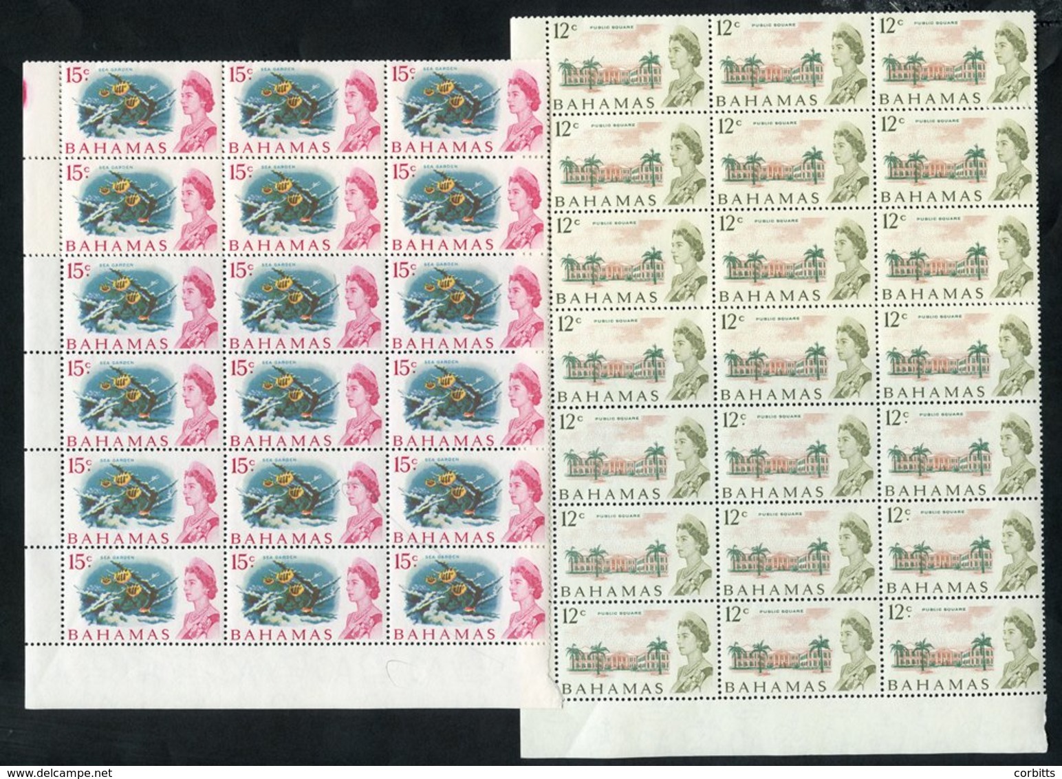 1966 Defin Set To 15c (52 Of Each) In UM Multiples, SG.273/287, 1967-71 Defin Set To 15c (40) In UM Multiples, SG.293/30 - Autres & Non Classés