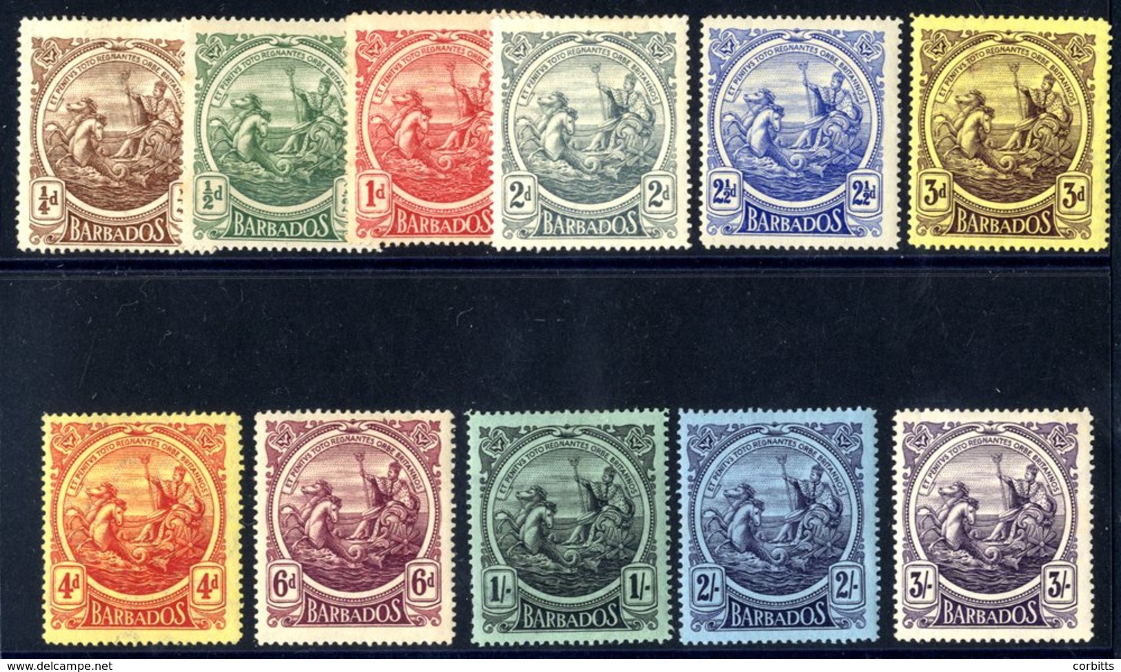 1916-19 MCCA Set, M (½d Tone Spots), SG.181/191. (11) Cat. £140 - Other & Unclassified