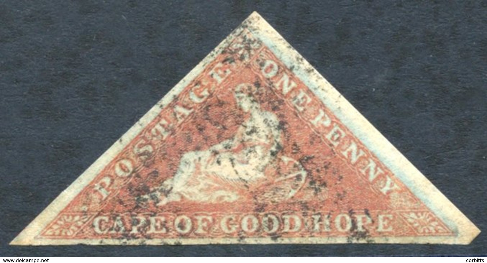 1853 1d Brick-red On Slightly Blued Paper, Good To Large Margins, Slightly Smudgy Cancel, SG.3. - Other & Unclassified