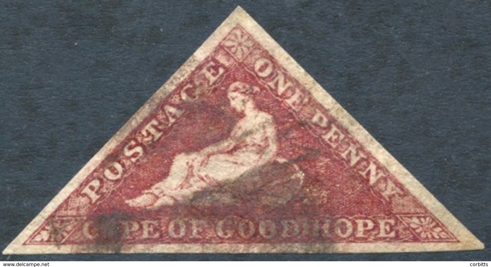 1863 1d Brownish-red, Good Margins, Smudgy Cancel, SG.18c. - Other & Unclassified