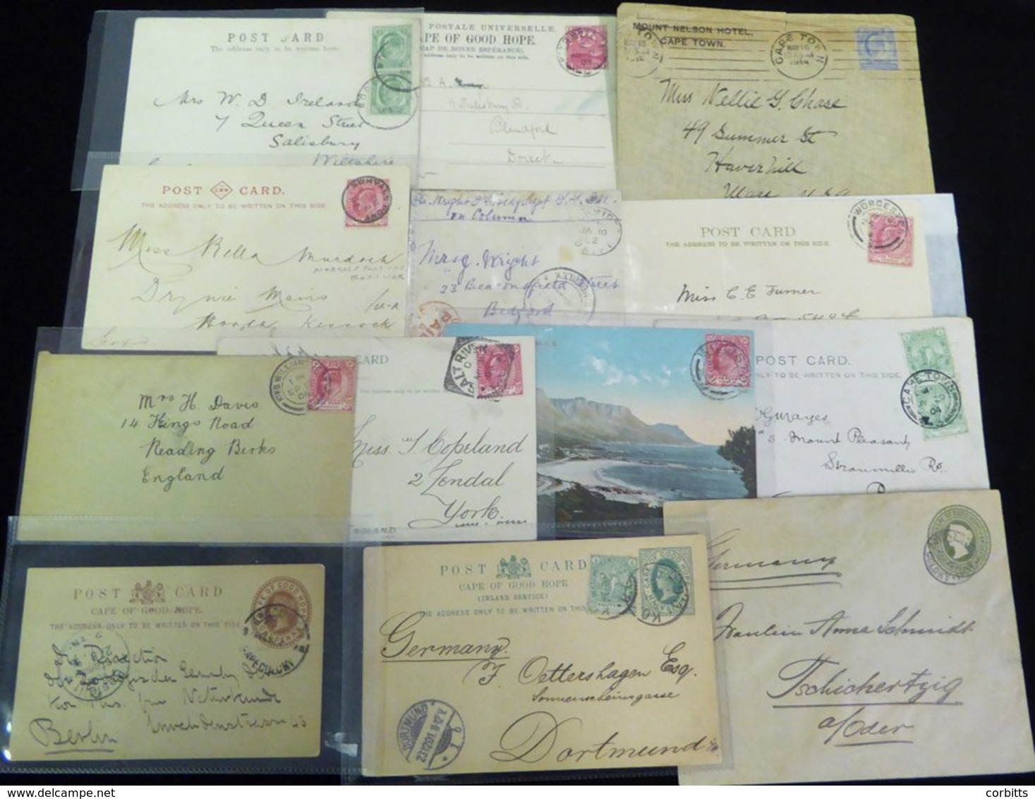 19th/20thC Covers, Postal Stationery & Postcards With Boer War Interest, Postmark Range With King-Williamstown, Simonsto - Other & Unclassified