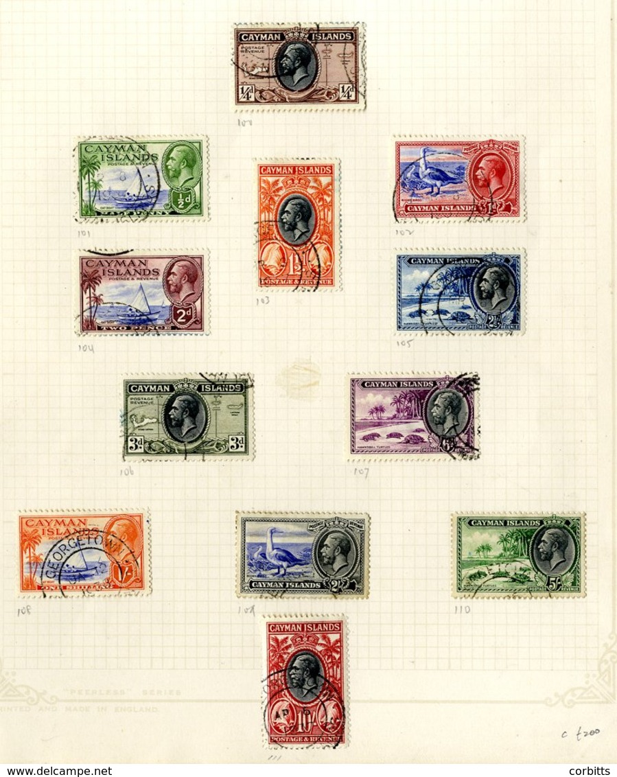 1907 ½d On 1d Carmine VFU, SG.17, 1921-26 Vals To 10s (10) VFU, 1932 Centenary To 3d VFU, 1935 Pictorial Defin Set VFU,  - Other & Unclassified