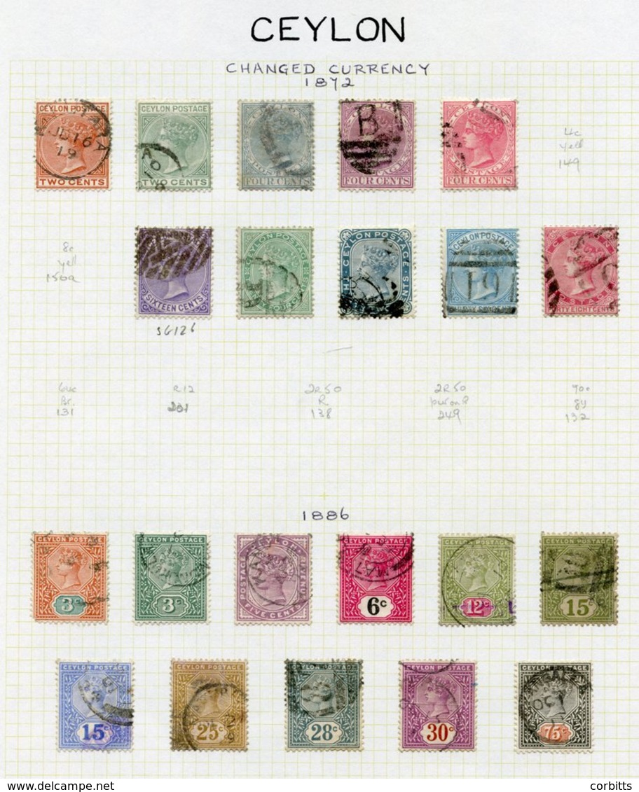 1872-1972 FU Collection On Leaves Incl. 1872 To 48c, 1886 To 75c, Range Of 1880's Surcharges To 30c, KEVII To 1r.50, 191 - Other & Unclassified