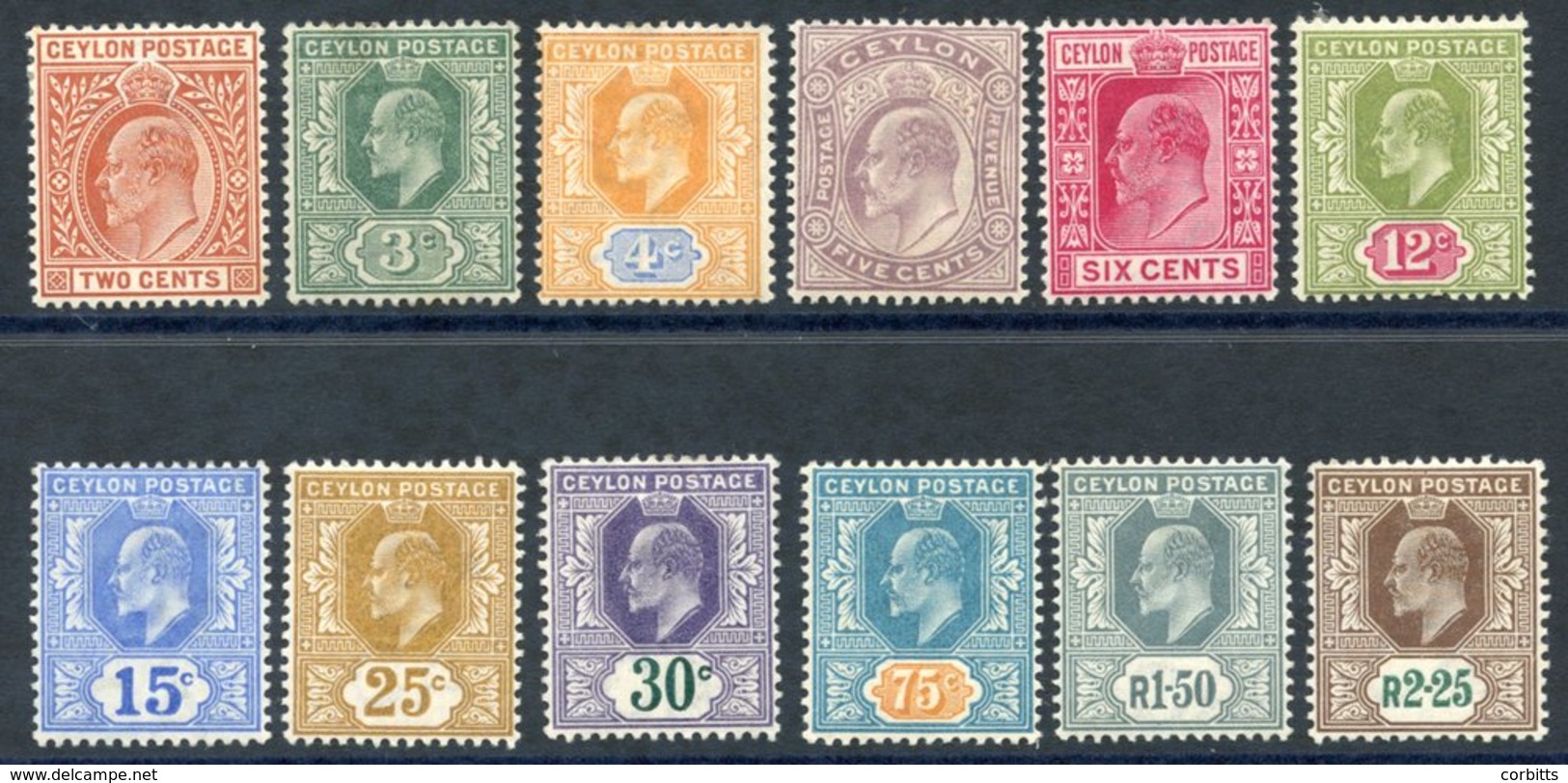 1903 CCA Set M, SG.265/276. (12) Cat. £180 - Autres & Non Classés