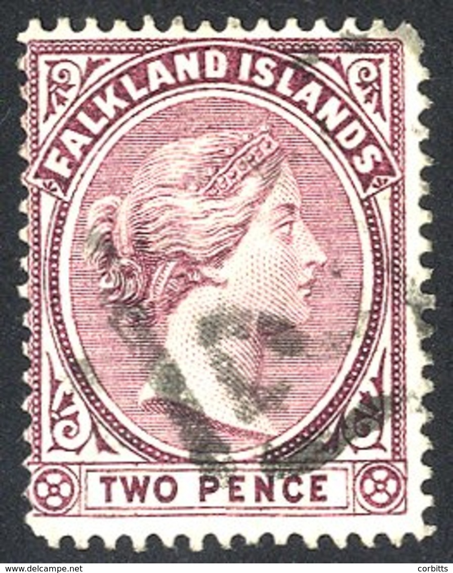 1891-1902 2d Purple With Rare 'F2' Postmark, The '2' Very Clear, The 'F' Is Weak, Only The Second One We Have Seen (othe - Autres & Non Classés