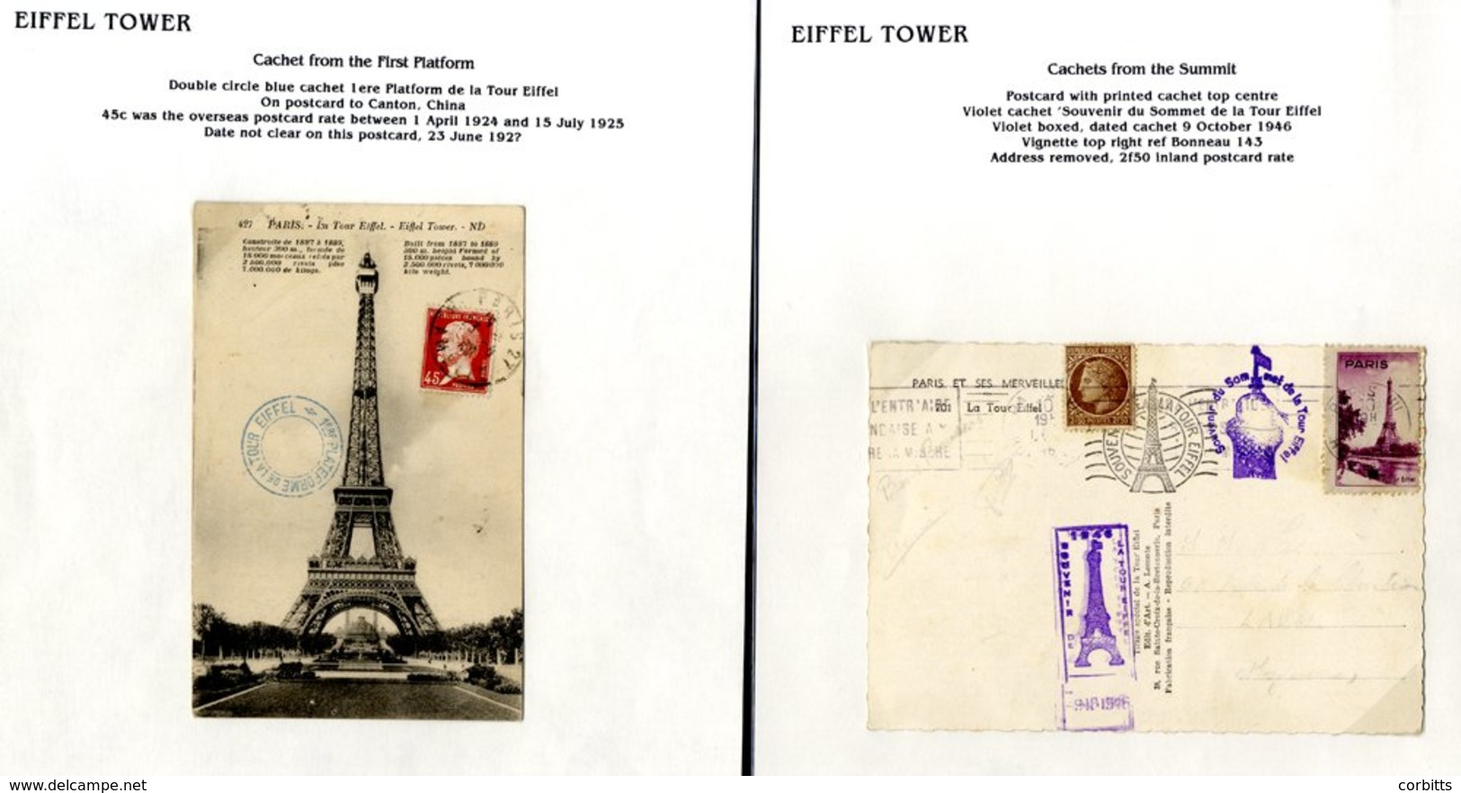 1889-2012 Massive M & U Thematic Collection Of PPC's, Covers & Letter Cards Depicting The Eiffel Tower From All Angles & - Other & Unclassified