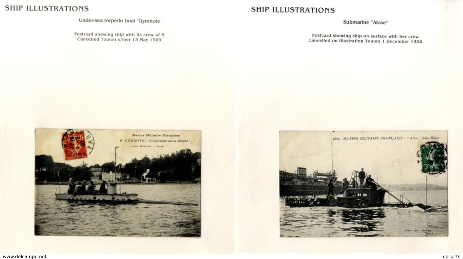 1908-2009 Navy Collection Of U & Unused PPC's Illustrating Various Types Of Warship From Battleship To Submarine; Follow - Other & Unclassified