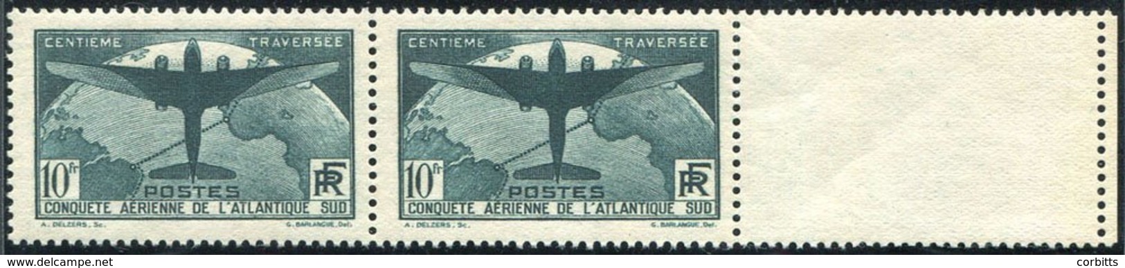 1936 10f South Atlantic Air In Marginal Pairs M (gum Disturbed), Very Fresh, SG.553/4, Cat. £948 - Other & Unclassified