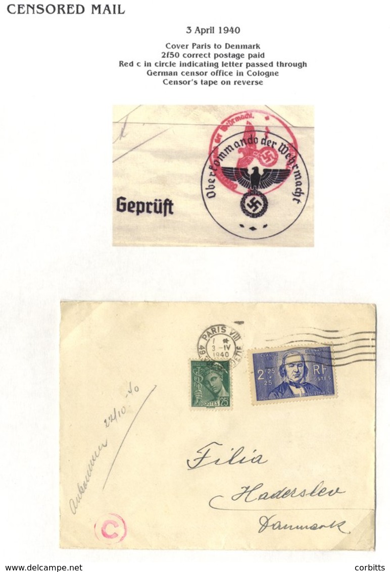 1940-47 WWII Miscellaneous Collection Of Cards/covers Containing P.O.W & Suspended Mail; German Feldpost & Items To Vari - Other & Unclassified