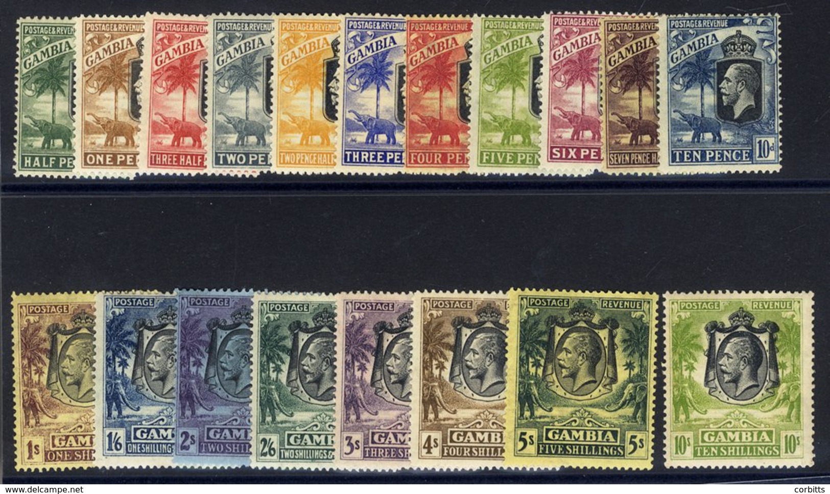 1922-29 MSCA Set, M (excl. 3s Slate-purple), Some Toning Present, SG.122/142. (19) Cat. £275 - Autres & Non Classés