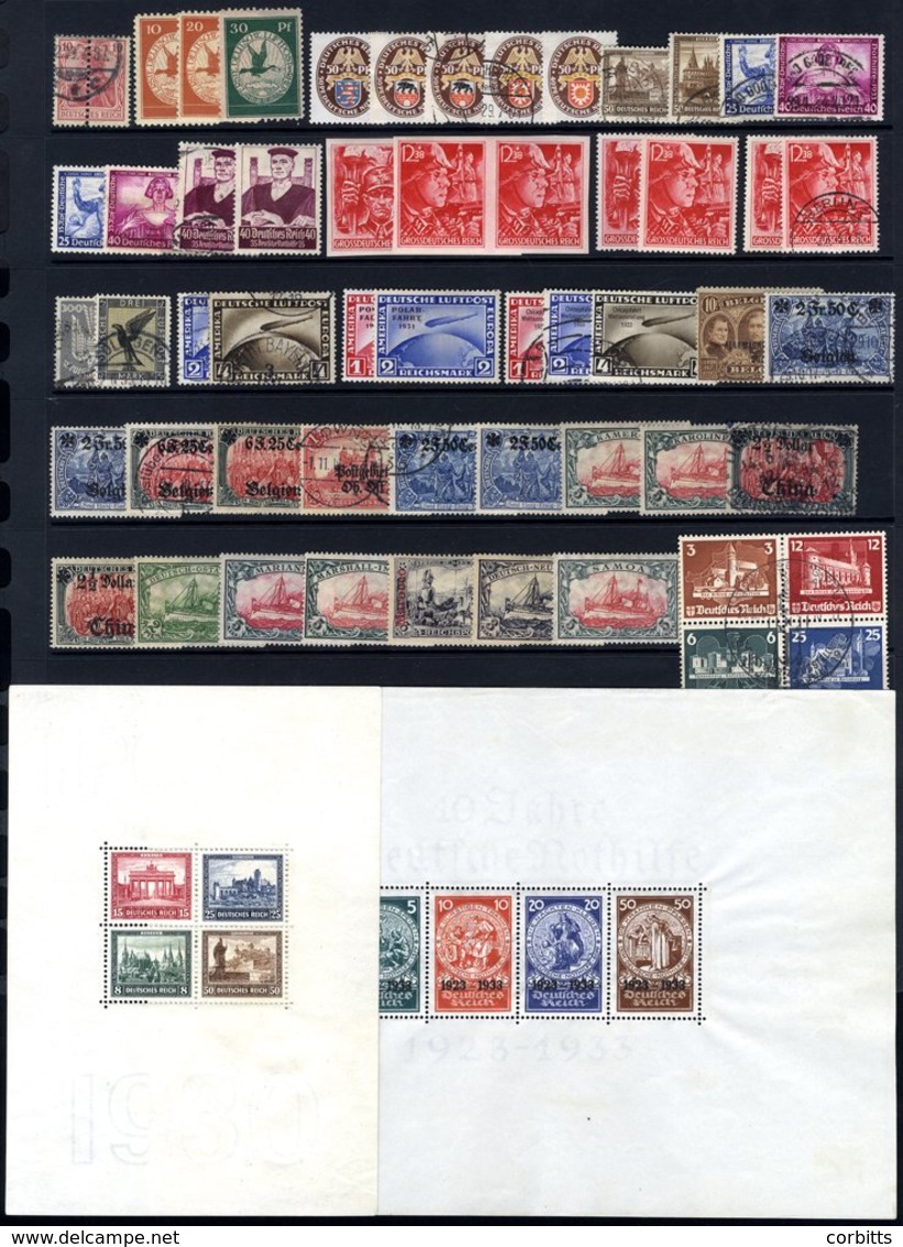 GERMANY & COLONIES Substantial M & U (or Both) Collection Housed In A Davo Album Covering The Period 1872-1945. Highligh - Other & Unclassified