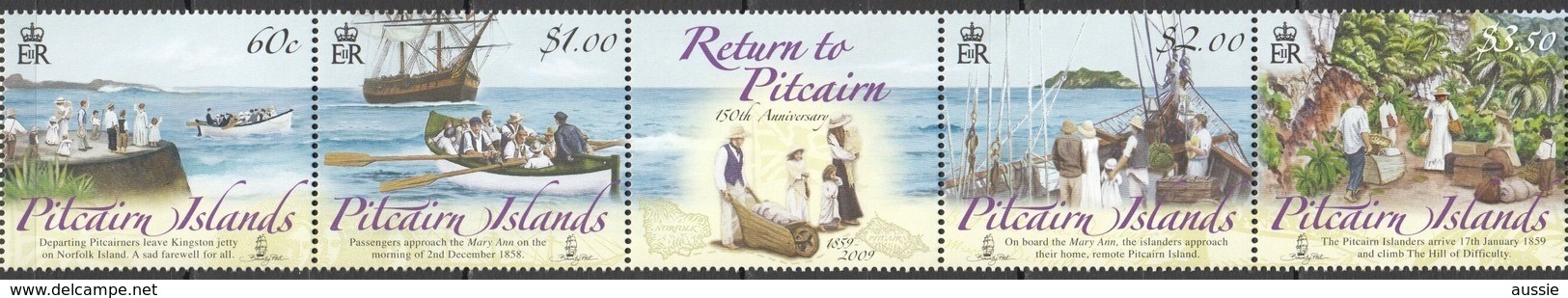 Pitcairn Islands 2009 Yvertn° 711-714 *** MNH Cote 15 Euro Bateaux Boten Ships - Pitcairn