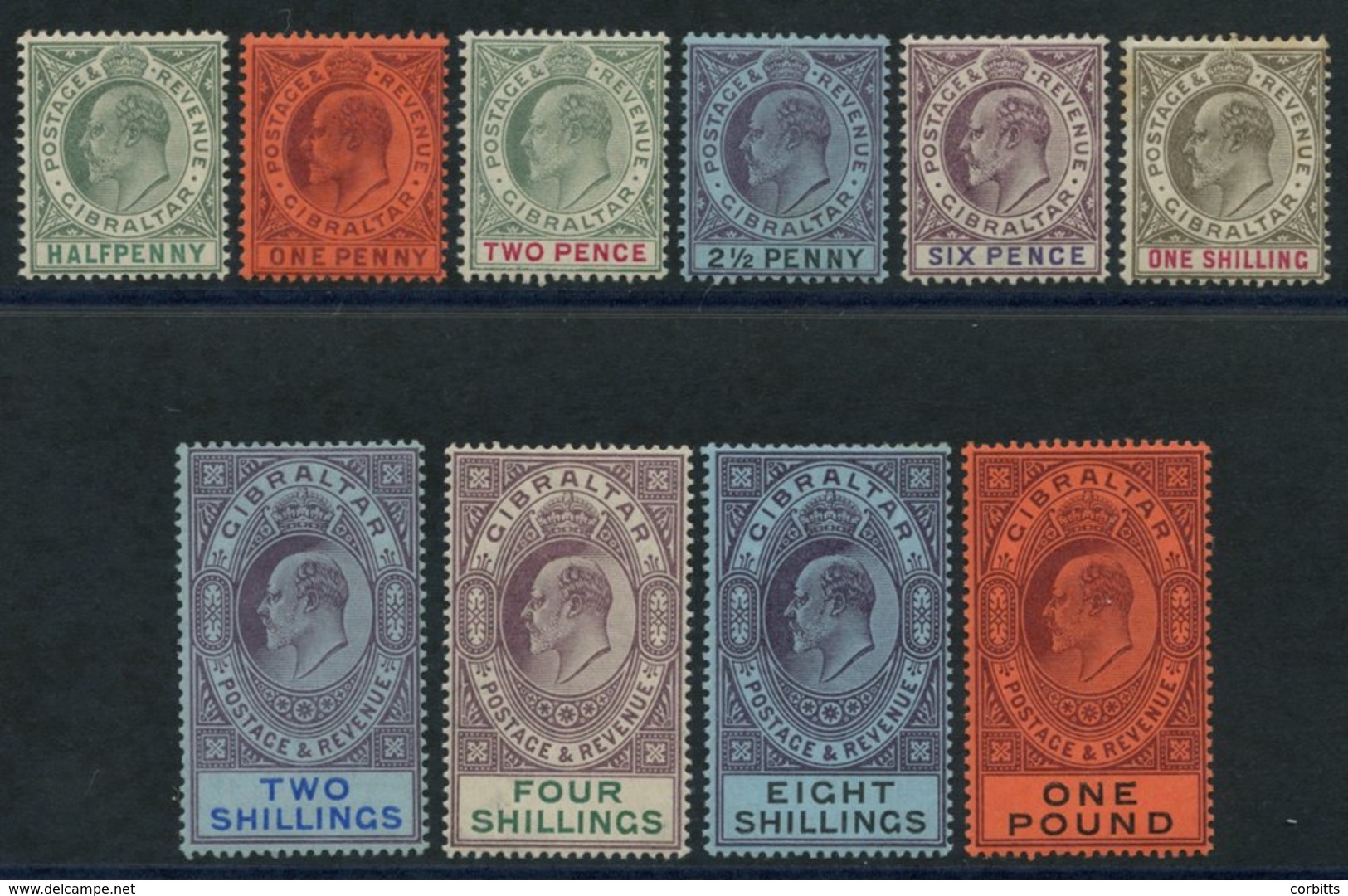 1903 CCA Set M, SG.46/55. (10) Cat. £1200 - Other & Unclassified