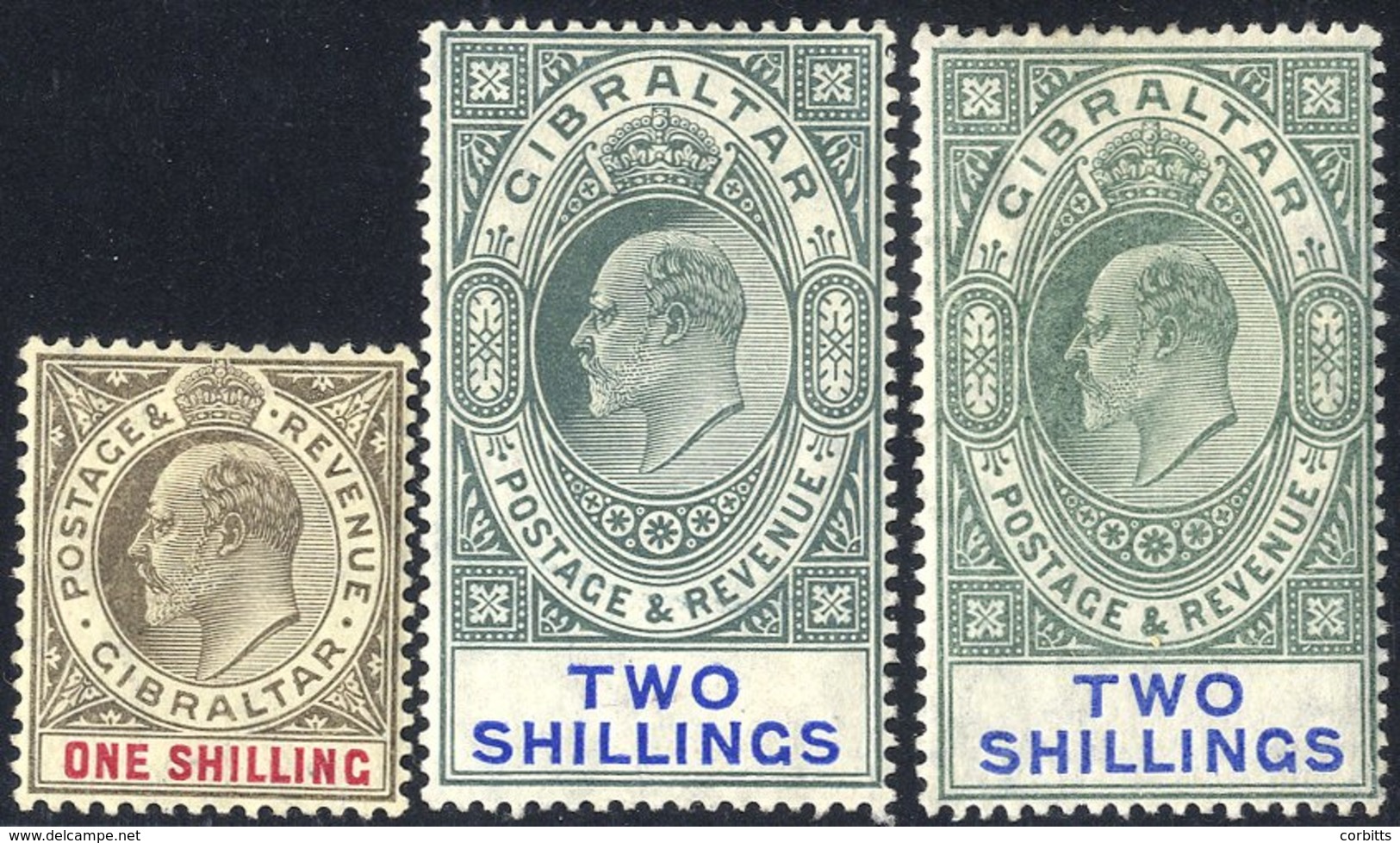 1904-08 1s, 2s (two Shades), Fresh M, SG.61/62. (3) Cat. £275 - Other & Unclassified